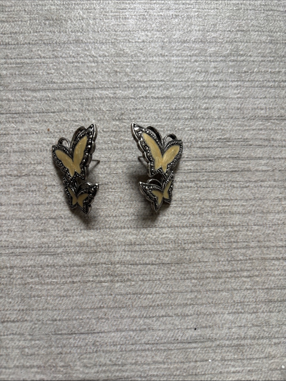 Avon Vintage Butterfly Earrings—Whispering Wings
